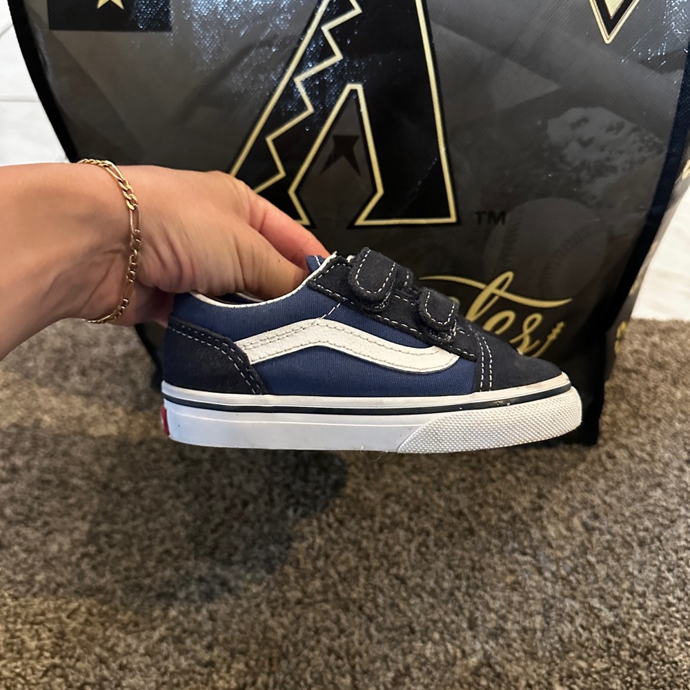 Vans Blue and White Sneakers Classic Style